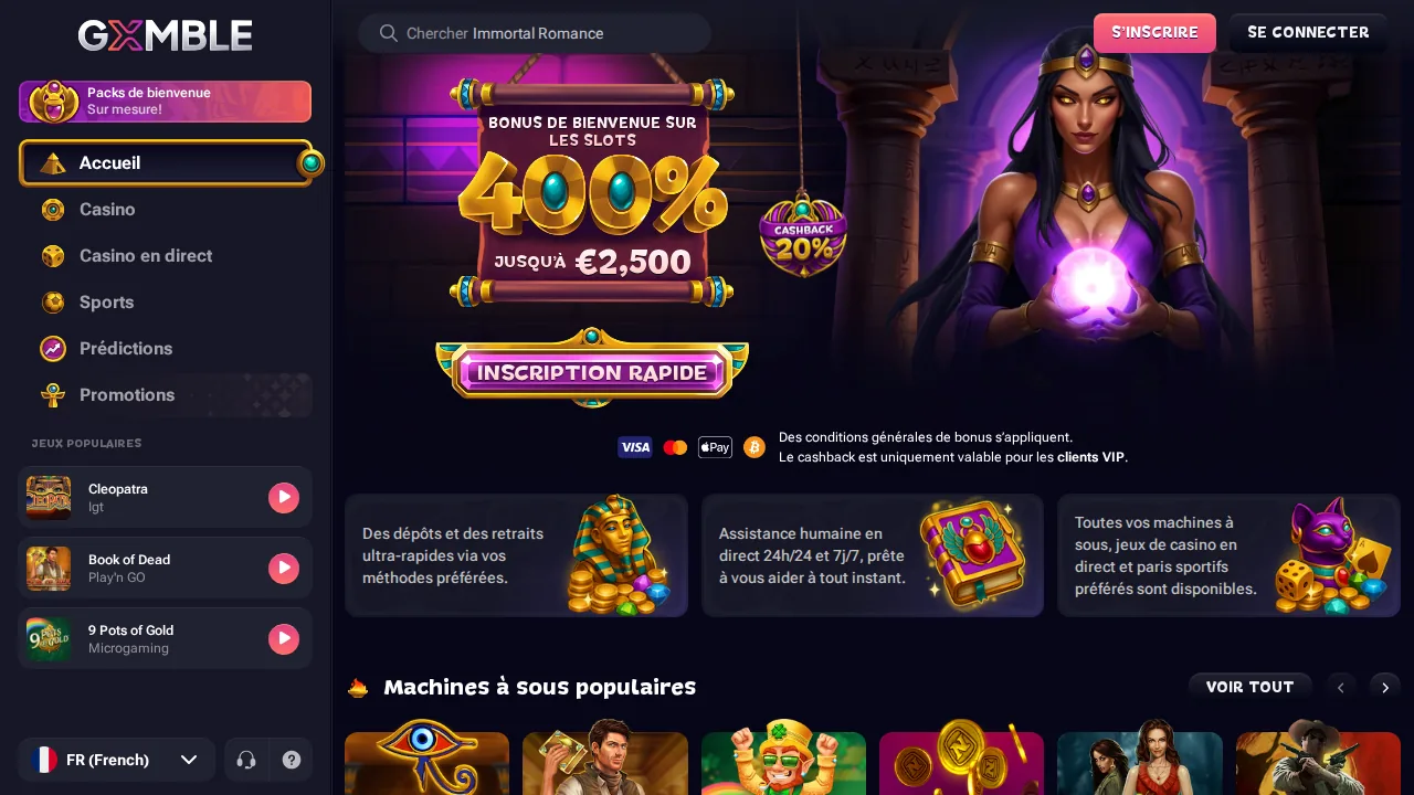 Aper&ccedil;u du site Gxmble
